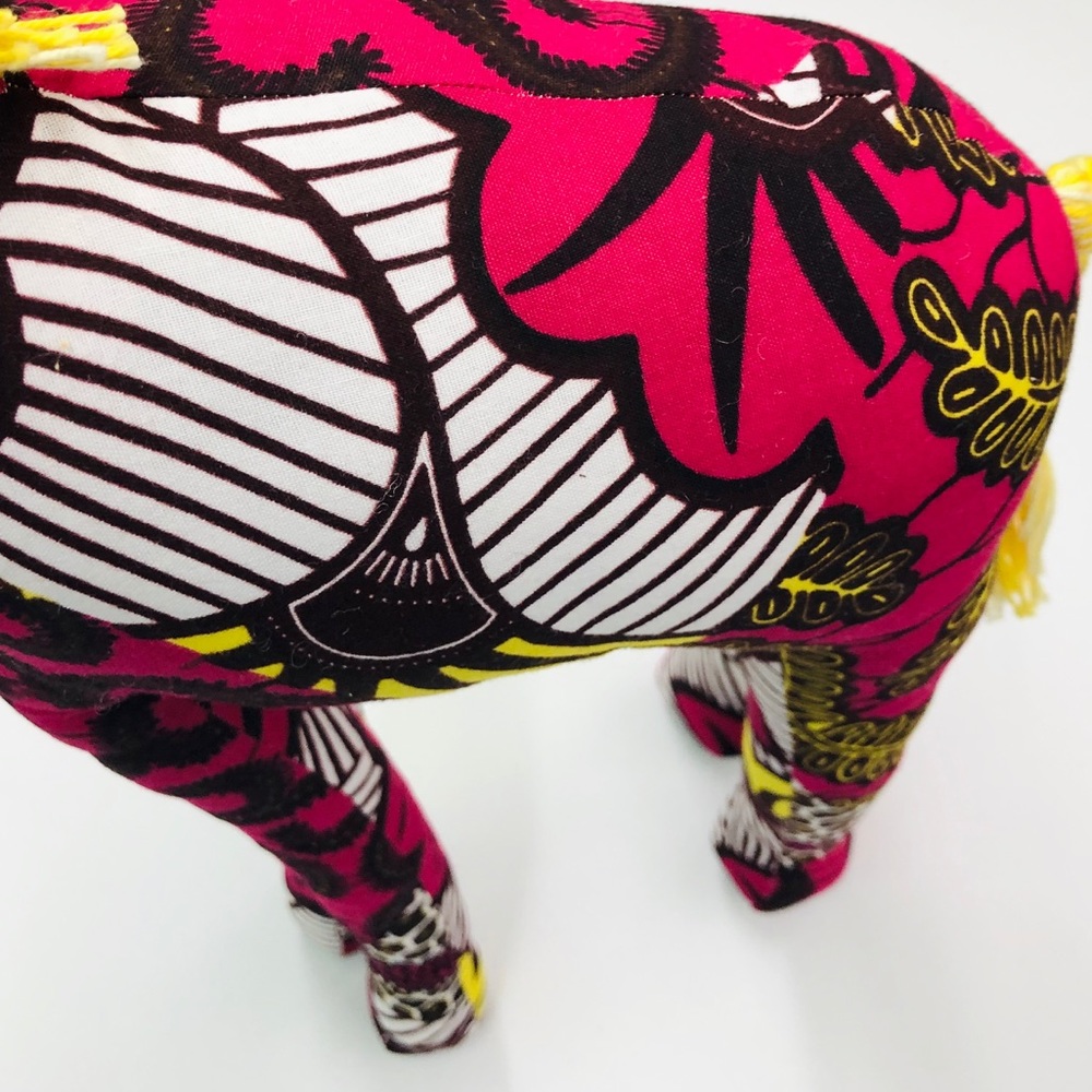 Colorful Patchwork Stuffed Giraffe - Picture 5 of 6
